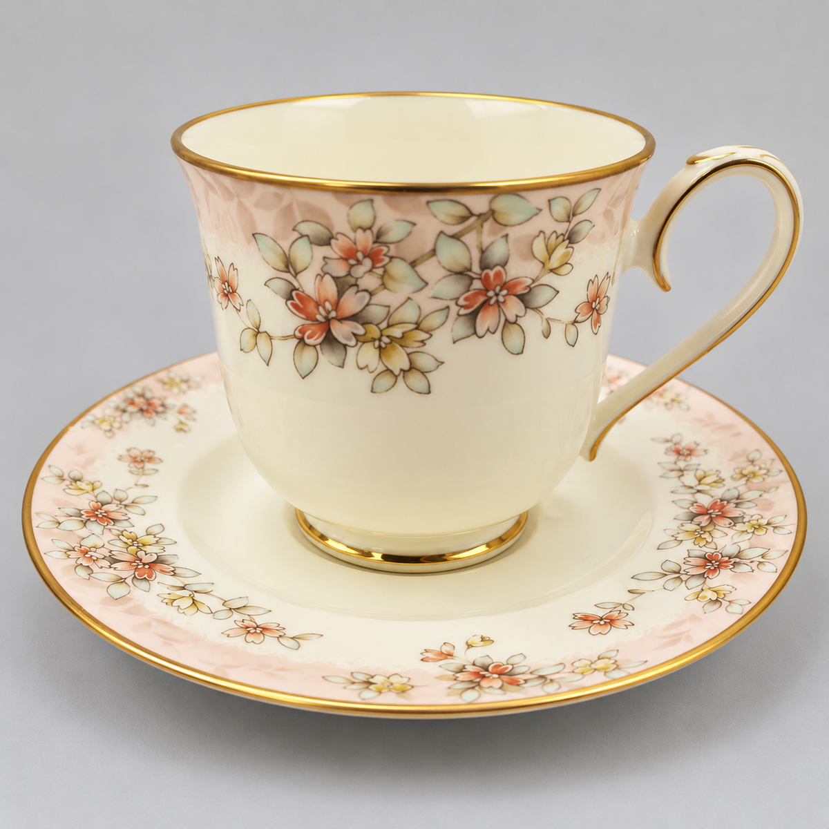 Noritake Parkhill Cup & Saucer Set