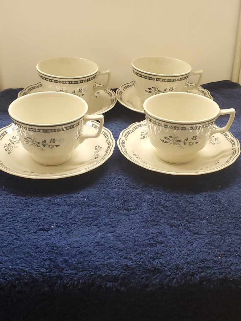Set of 3 Royal Doulton Langdale Cup & Saucer Sets LK