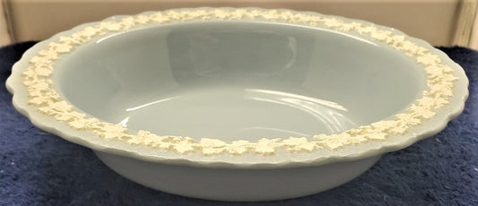 Wedgwood Cream Color on Lavender (Plain) Oval Vegetable Bowl