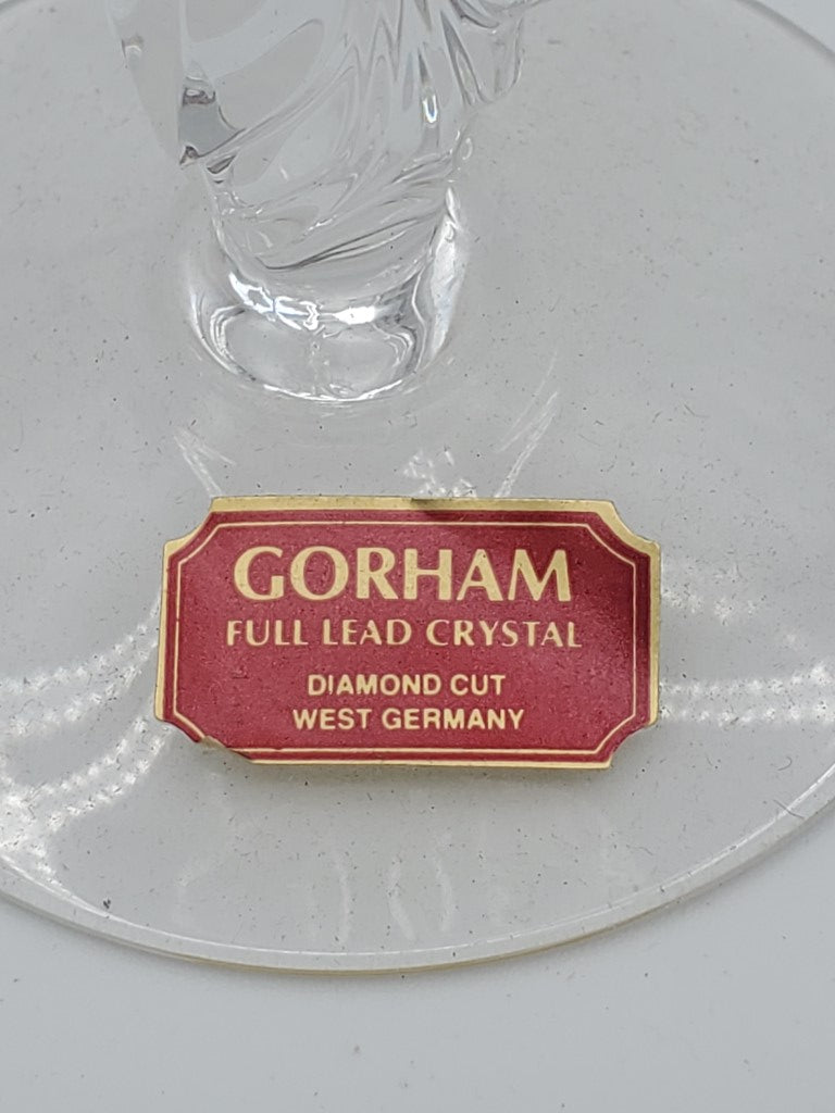 Set of 7 Gorham Crystal Excelsior Wine Glasses LK