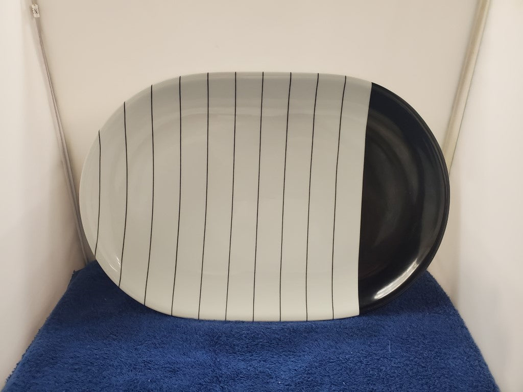 Vista Alegre Block Harmony - Fado 14" Oval Serving Platter LK