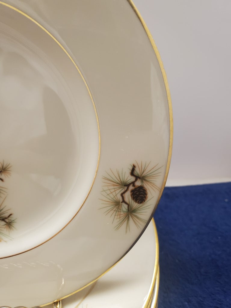 Set of 8 Lenox Pine Bread & Butter Plates