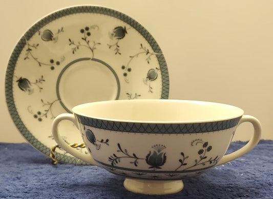Royal Doulton Cambridge Cream Soup Cup & Saucer LK