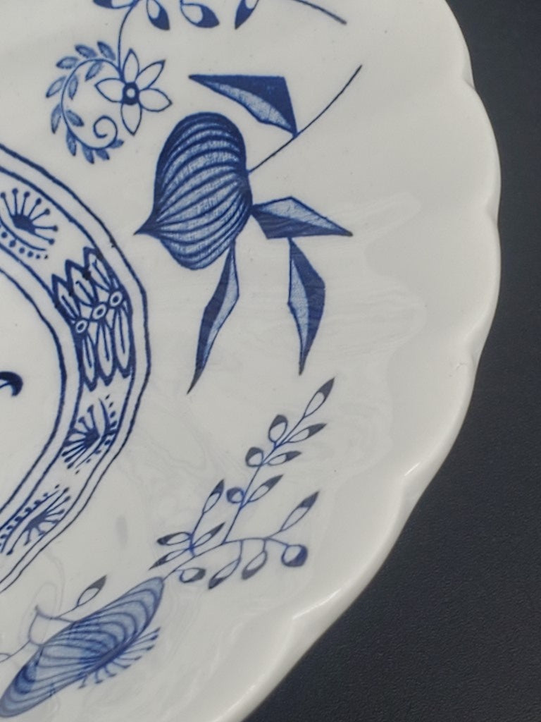 Johnson Brothers Blue Nordic 9" Oval Vegetable Bowl LK
