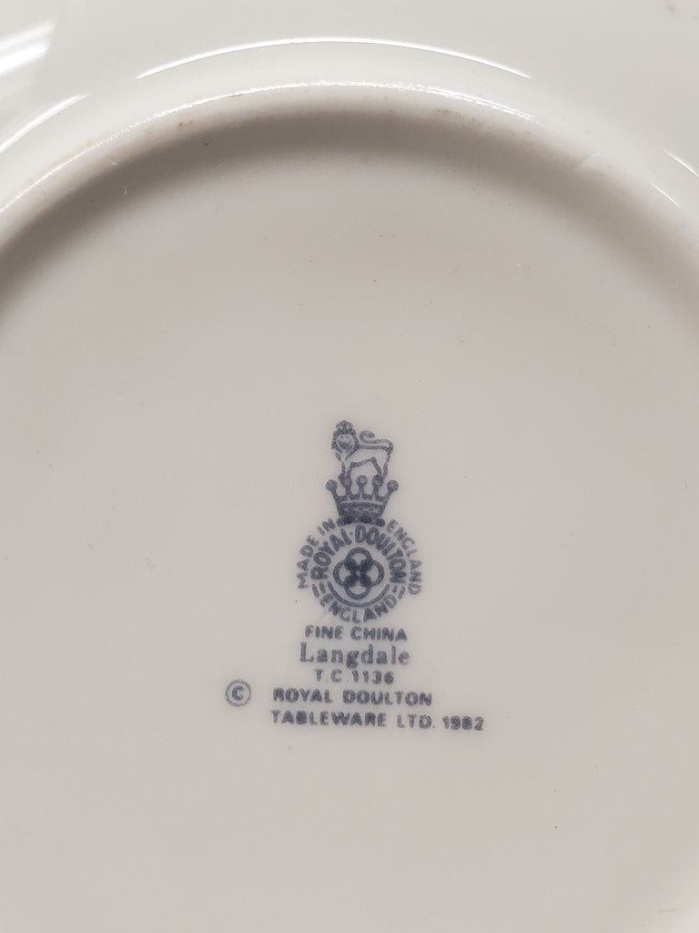 Set of 3 Royal Doulton Langdale Cup & Saucer Sets LK