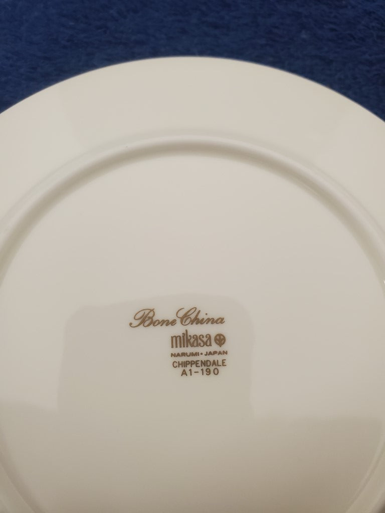 Set of 7 Mikasa Chippendale Bread & Butter Plates LK