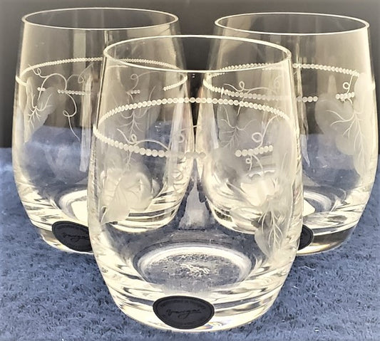 Set of 3 Varga Tuscani Old Fashioned Glasses