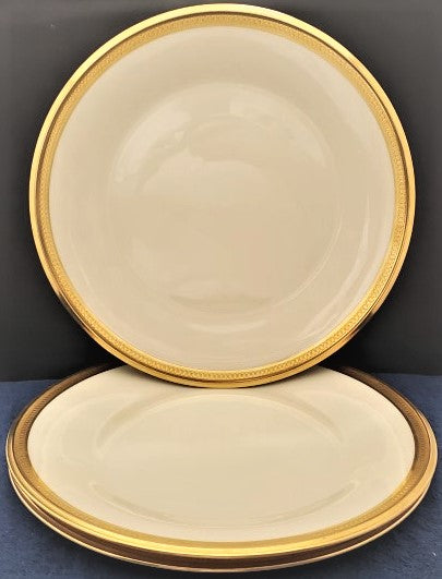 Set of 3 Lenox Aristocrat Dinner Plates