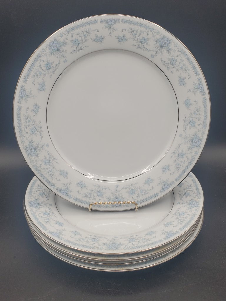 Set of 5 Noritake String of Pearls Dinner Plates LK