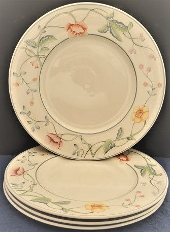 Set of 4 Villeroy & Boch Albertina Dinner Plates