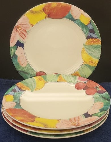 Set of 4 Mikasa Exotic Garden Bread & Butter Plates LK