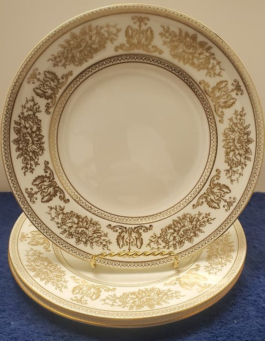 Set of 3 Wedgwood Columbia Gold (R4408) Bread & Butter Plates LK