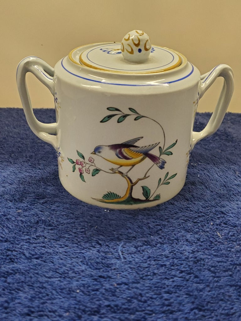 Spode Queen's Bird Sugar Bowl with Lid LK