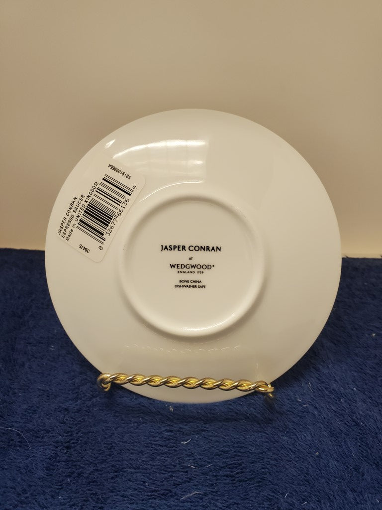 Set of 6 Wedgwood Jasper Conran Casual Cream Espresso Saucers