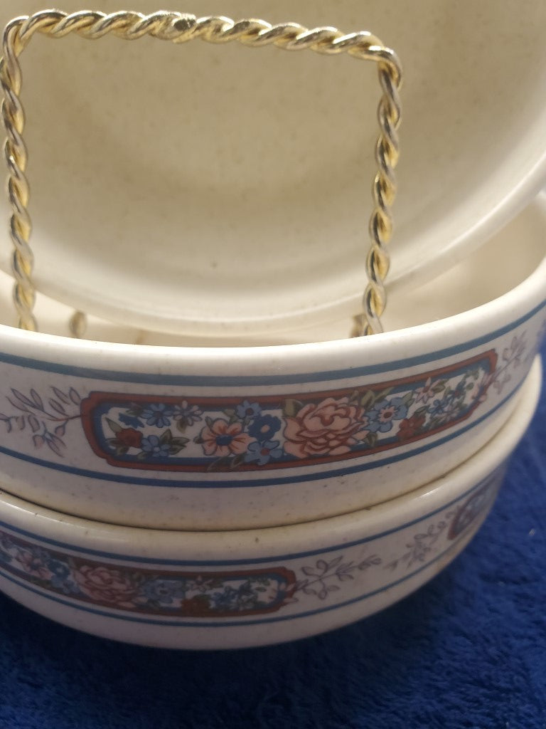 Set of 3 Lenox Sonata Coupe Soup Bowls LK