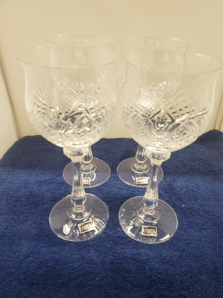 Set of 4 Mikasa Canterbury Wine Glass LK