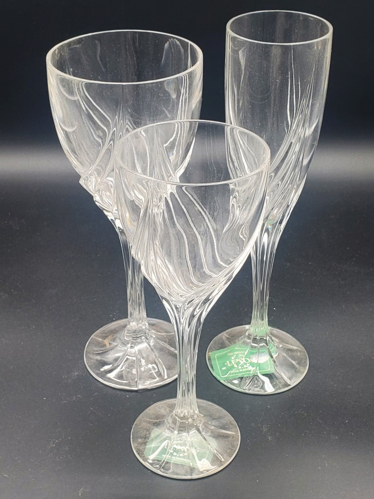 Lenox Crystal Debut Clear 3 Piece Lot LK
