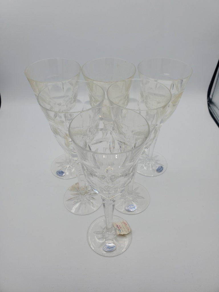 Set of 6 Rogaska Barrington Wine Glasses LK