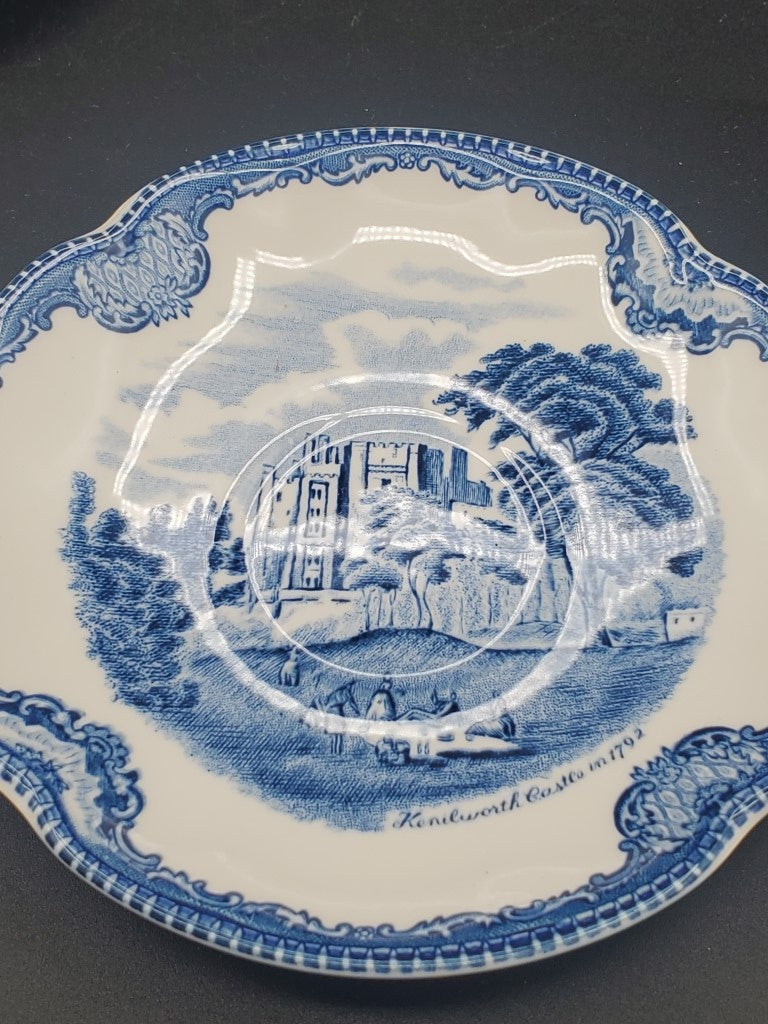 Set of 2 Johnson Brothers Old Britain Castles Blue (England) Cup & Saucer Sets LK