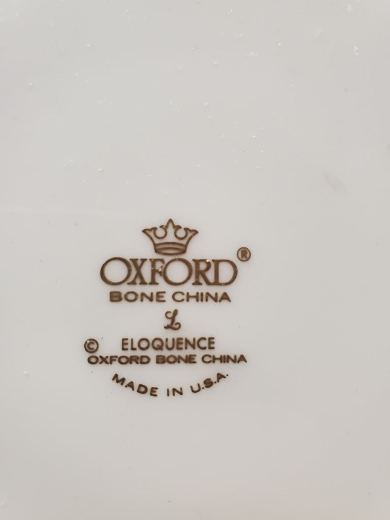 Set of 5 Oxford Eloquence Dinner Plates