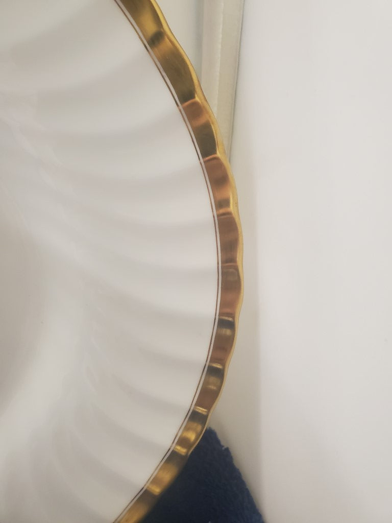 Minton Gold Rose Oval Serving Platter LK