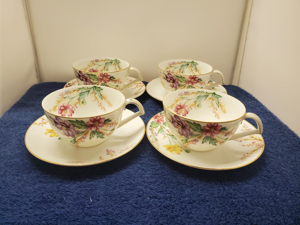 Set of 4 Kent Springfield Cup & Saucer Sets LK