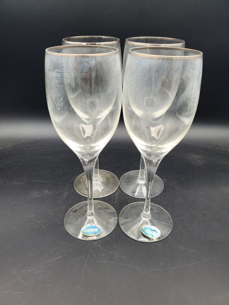 Set of 6 Lenox Ariel Water Goblets LK