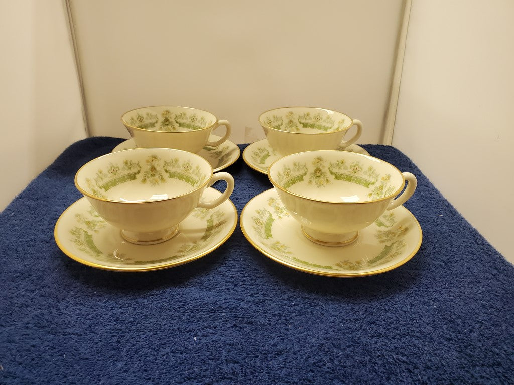 Set of 4 Lenox Marissa Cup & Saucer Sets LK