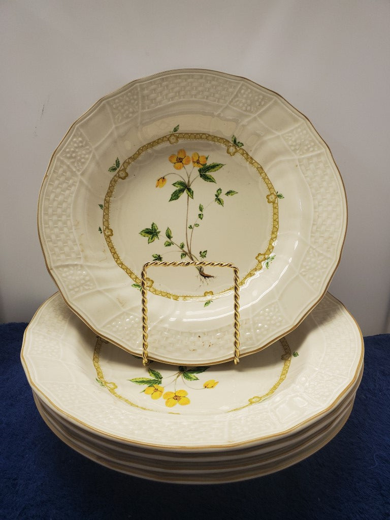 Set of 5 Mikasa Royalty Rim Soup Bowls LK