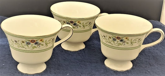 Set of 3 Wedgwood Agincourt Green Cups LK