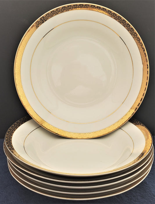 Set of 6 Sango Georgetown (8455) Rim Soup Bowls