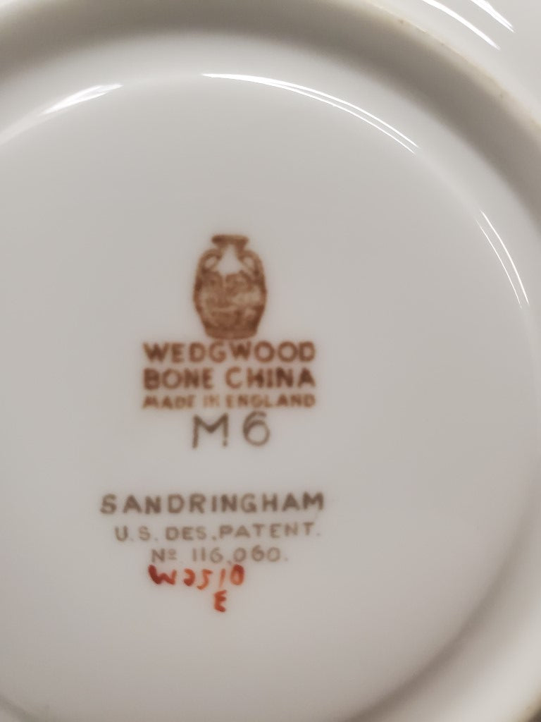 Set of 3 Wedgwood Sandringham Cup & Saucers LK