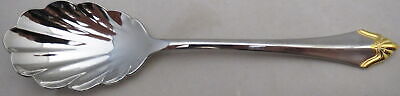 Set of 3 Oneida Golden Kenwood (Stainless-Gold) Sugar Shell Spoons