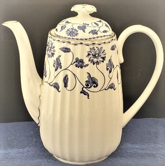 Spode Colonel Blue Platinum Coffee Pot