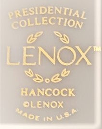 Set of 4 Lenox Hancock Footed Cup & Saucer Sets