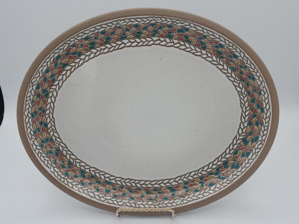 Set of 4 W R Midwinter Braid 12" Oval Serving Platters LK