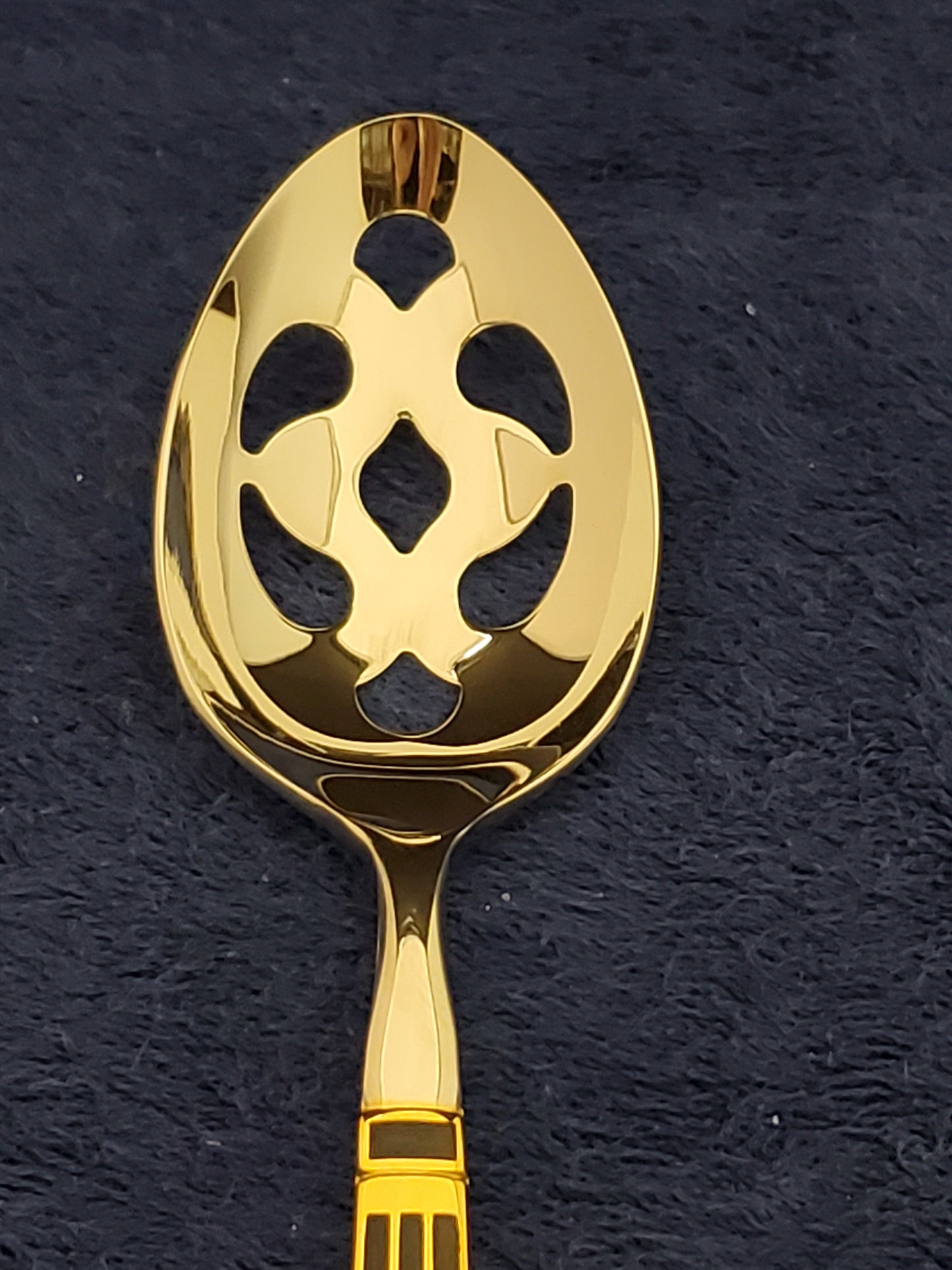 Kirk Steiff Cloisonne Embassy Pierced Serving Spoon