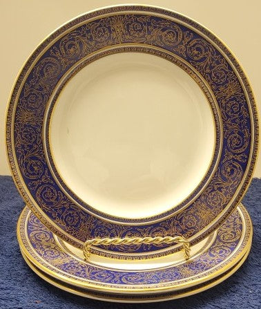 Set of 2 Royal Doulton Imperial Blue Salad Plates –