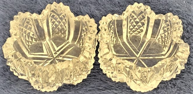Set of 2 Unkown Unkown Crystal Salt Holders –