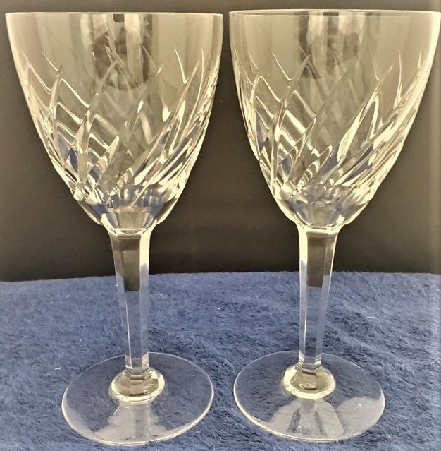 Set of 2 Val St. Lambert Gevaert Arlene Water Goblets