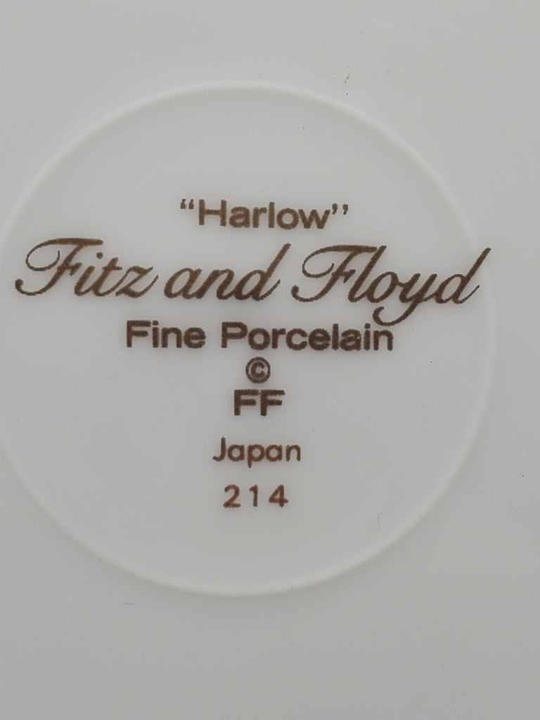 Set of 6 Fitz & Floyd Harlow Cup & Saucer Sets LK