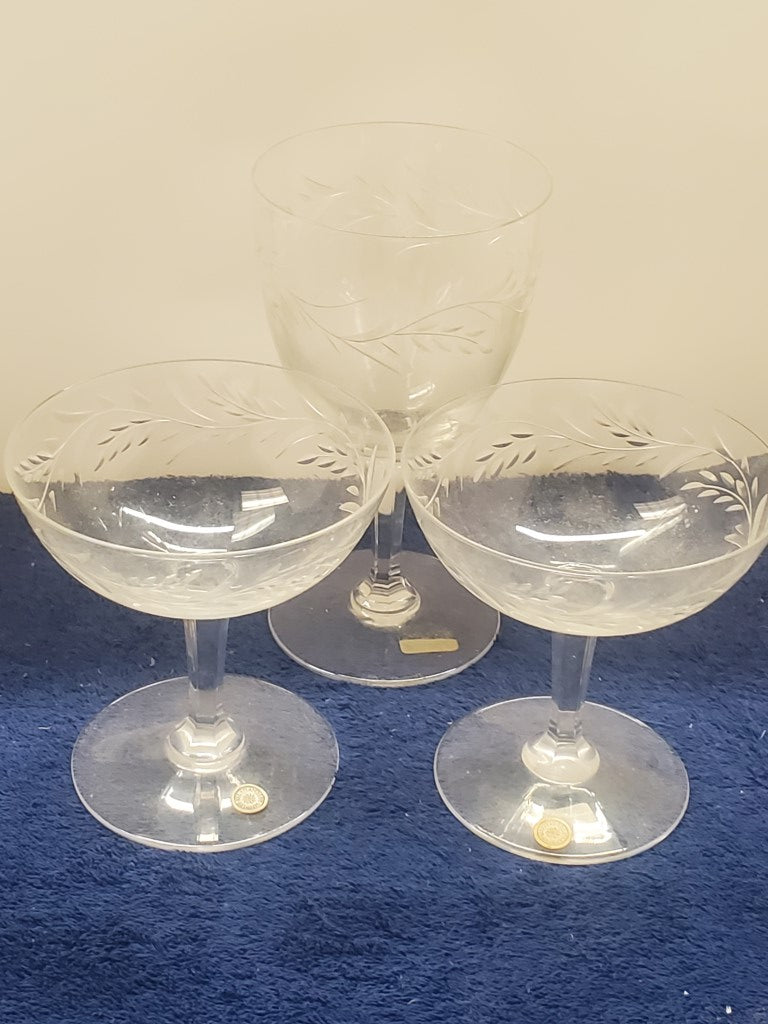Val St. Lambert Ferndale Set of Three Pieces LK