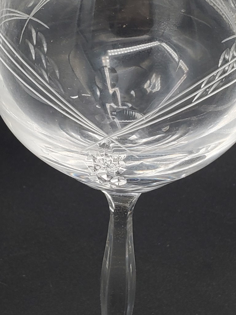 Set of 3 Noritake Crystal Cove Wine Glasses LK