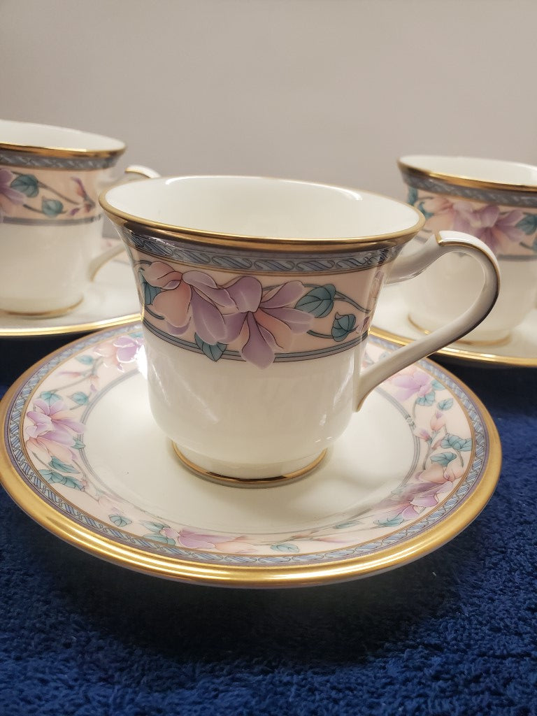 Set of 3 Noritake Embassy Suite Cup & Saucer Sets LK