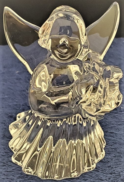 Baccarat Figurines Angel Playing Harp
