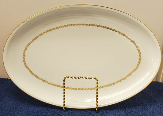 Furstenberg Golden Laurel Oval Serving Platter