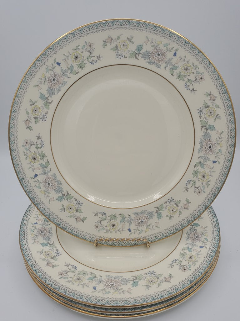 Set of 4 Minton Bordeaux Dinner Plates LK