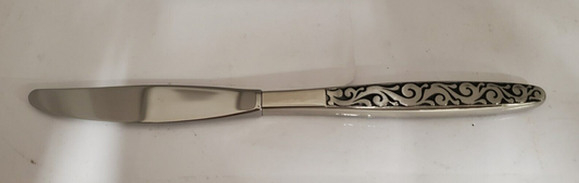 Set of 4 International Silver Florentine Scroll (Stainless) Modern Hollow Knives