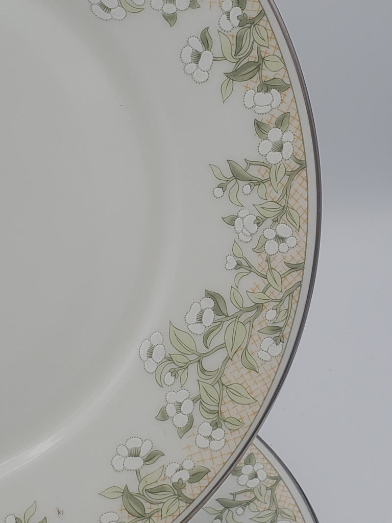Set of 3 Oxford Trellis Dinner Plates LK