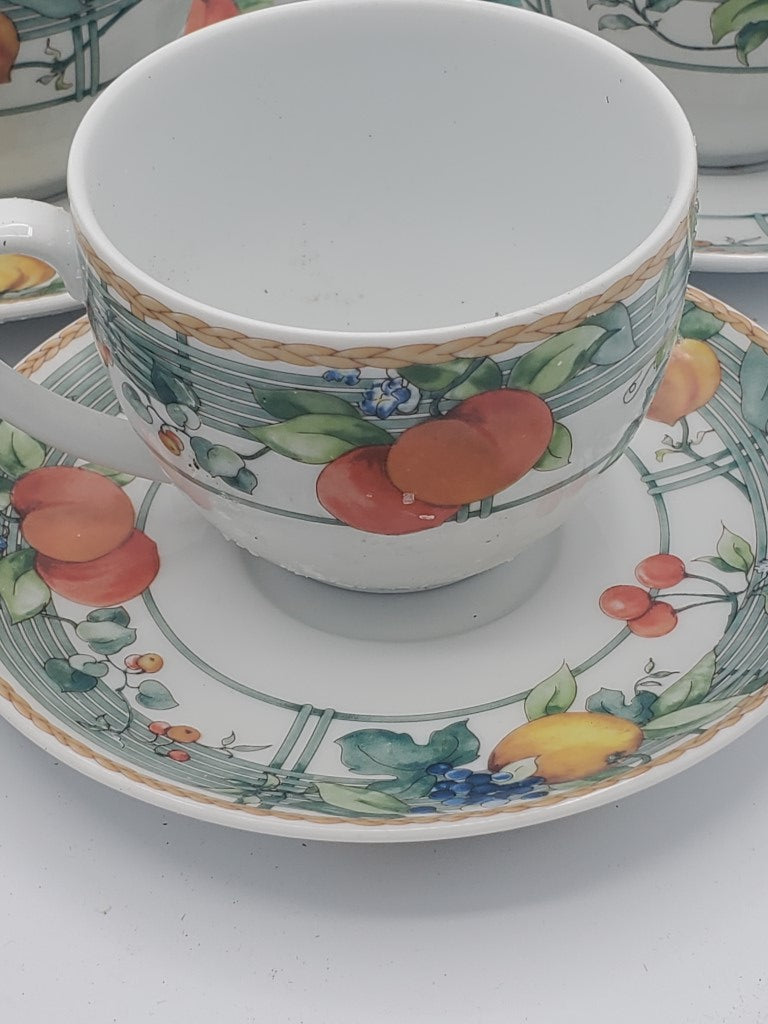 Set of 8 Wedgwood Eden Cup & Saucer Sets LK